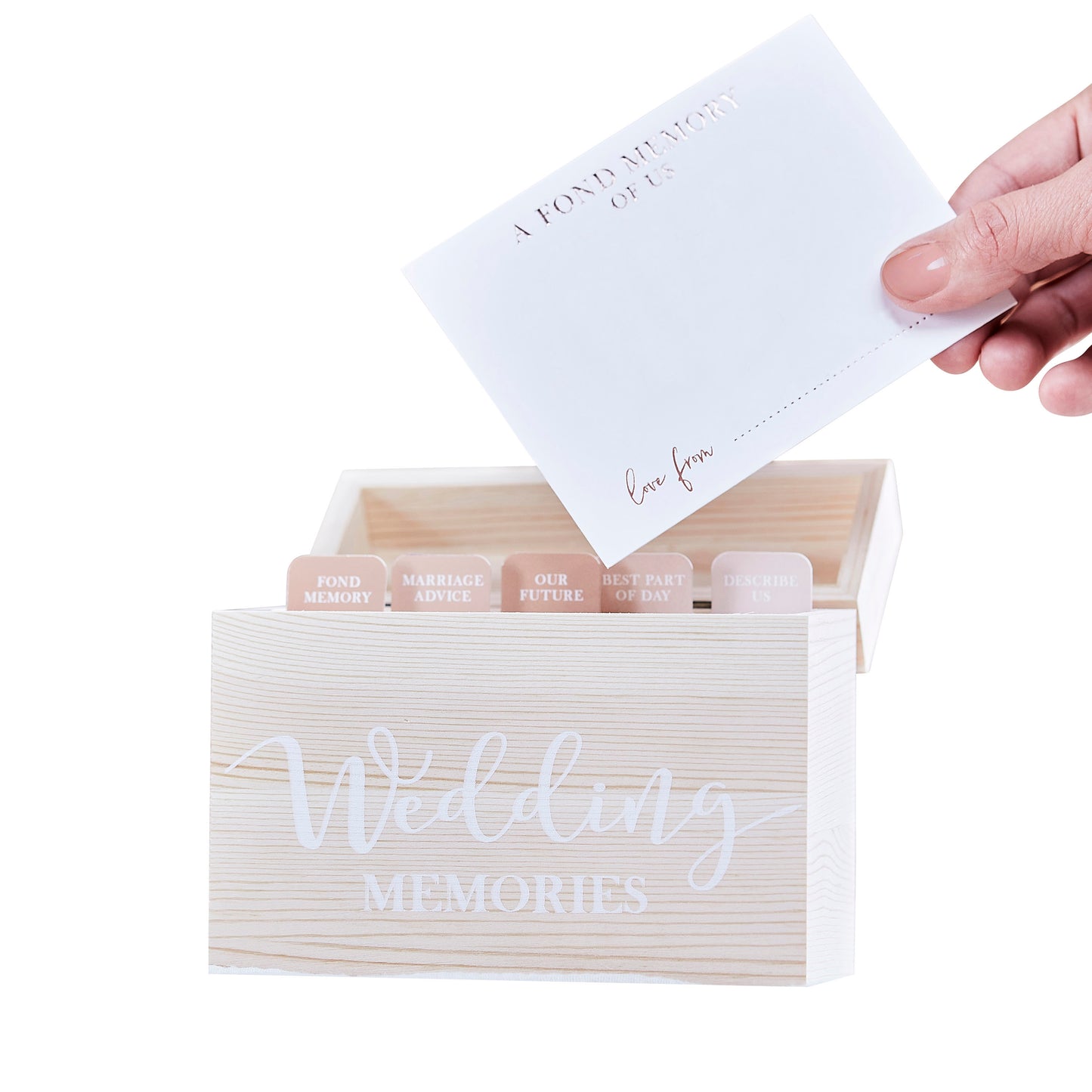 Karteikarten Holz Box Hochzeitserinnerung Holzbox Alternative