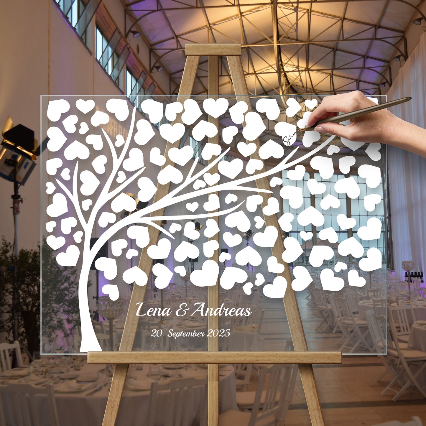 Acrylglas Hochzeitsgästebuch & Hochzeitsschilder – modern, personalisiert & elegant