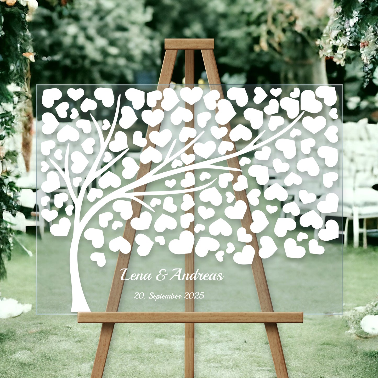 Acrylglas Hochzeitsgästebuch & Hochzeitsschilder – modern, personalisiert & elegant