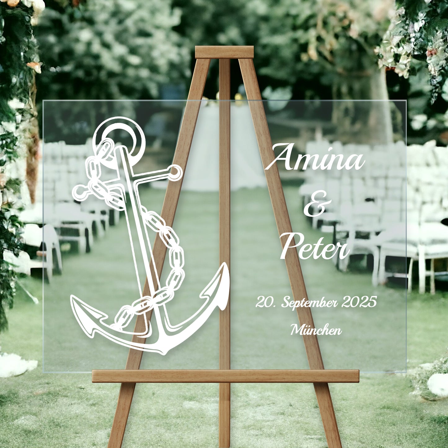 Acrylglas Gästebuch Acrylglas Gästebuch – Minimal Design