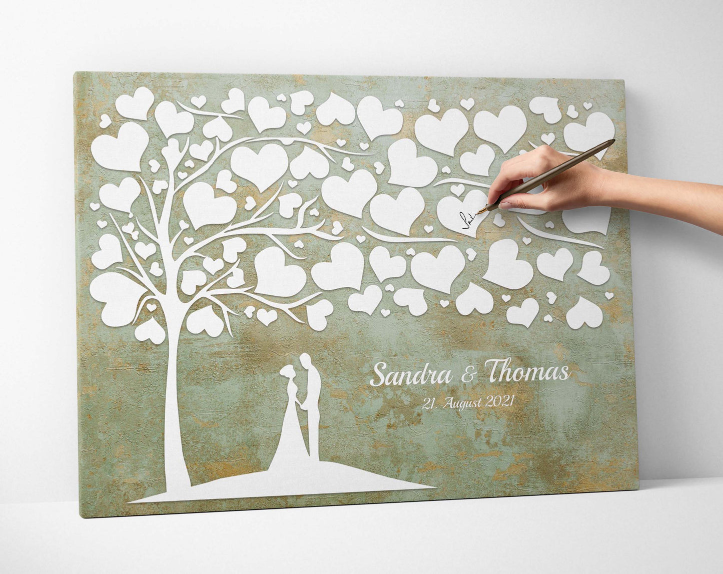 Gästebuch Hochzeit, Hochzeitsgästebuch mit Brautpaar